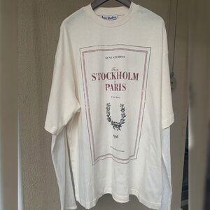 Acne Studios LAYERED PRINT T-SHIRT Off white